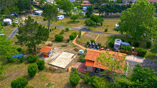 Camping Lac de Cazaux vue du ciel